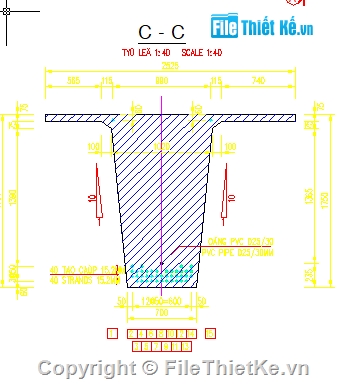 dầm super T,bản vẽ,full bản ve,bản vẽ cad dầm super-T,super t 38.2m,THiết kế đầy đủ